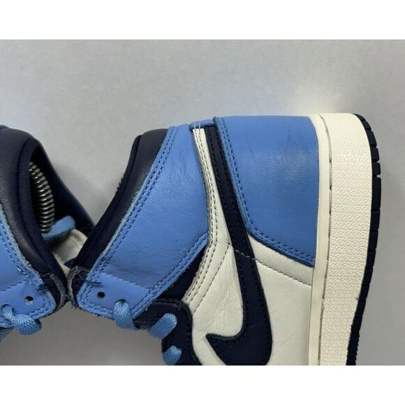 Jordan 1 Retro OG High Obsidian Size 5.5y / Womens 7 2019 575445-140 Shoes - Picture 5 of 11